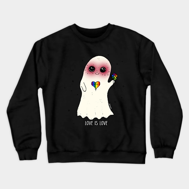 Pride Ghost Crewneck Sweatshirt by Melted Zipper